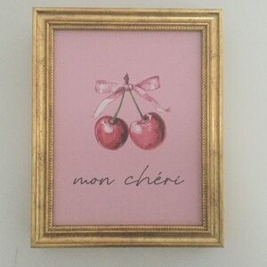 CHERRIES FRAMED PICTURE